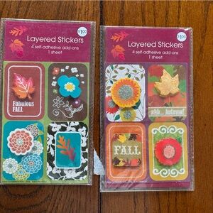 DC Layered Stickers - Multicolor Fall Accents
